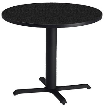 Bistro Series Round Gathering Table, Anthracite, 30" Width