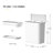 EKO Brio Motion Sensor Trash Can, 10L in White Compact Design, Fingerprint Resistant Trash Bin for Effortless Waste Disposal