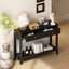 Console avec tiroirs, table d'appoint en bois avec table de rangement étroite