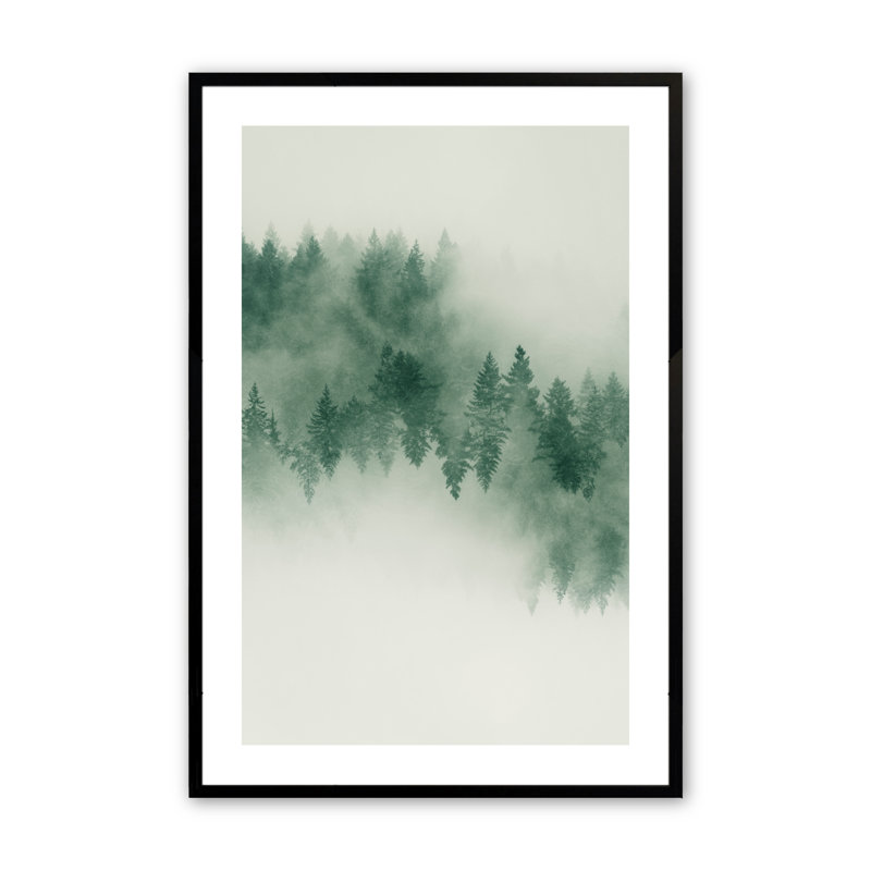 Petra Emerald Forest No. 2 par Lynann Colligan, Noir satiné, H 16 po x l 12 po x P 1,25 po