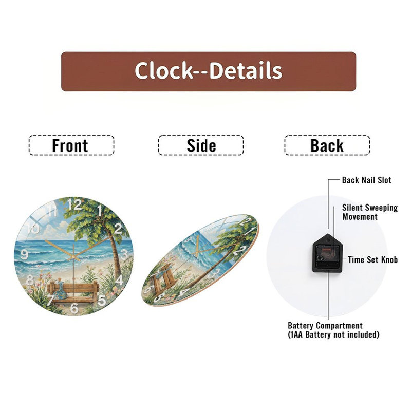 Horloge murale 12 po