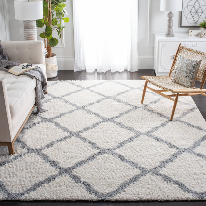 Lamoreaux Shag Performance Geometric Rug, Rectangle 9' x 12'