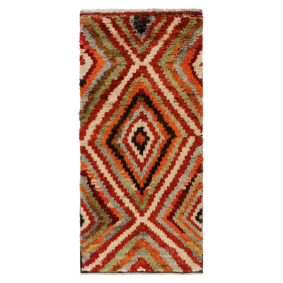 One-of-a-Kind 3'9" x 9'5" Hand Knotted Area Rug