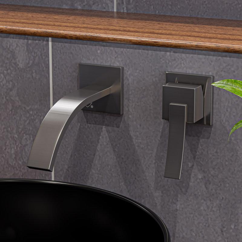 Wall Mounted Optional Bathroom Faucet, Brushed Nickel