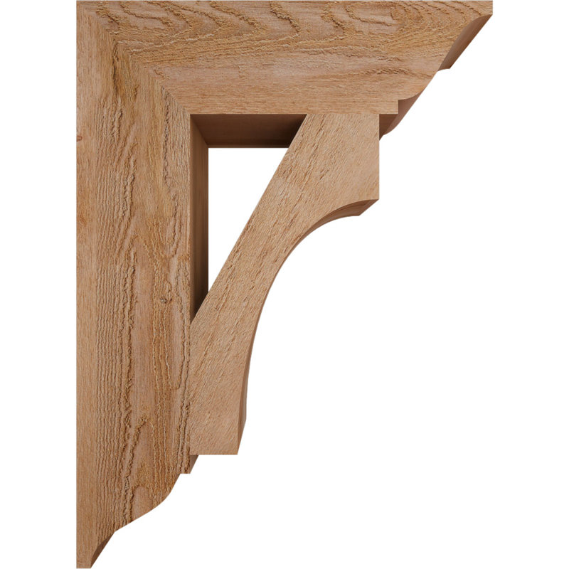 Support traditionnel Westlake, Cèdre rouge de l'Ouest, H 30 po x l 6 po x P 22 po, Rugueux