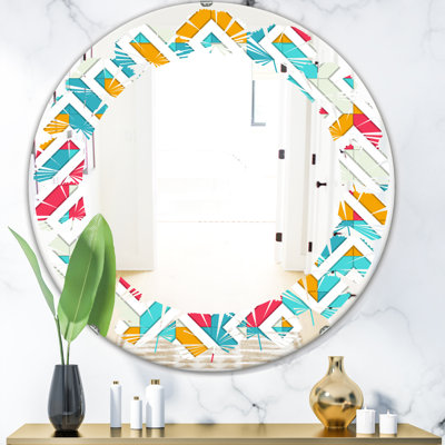Miroir mural Leaves Abstract I Coastal