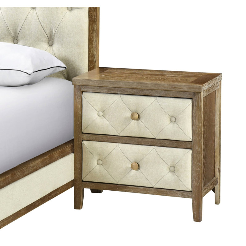Contemporary Walnut Bedroom Nightstand With Versatile Drawer Options Finish Storage, Walnut