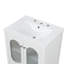 Meuble-lavabo 24 po avec lavabo, meuble-lavabo avec tiroir et portes, tablette réglable, bois massif et panneau de fibres à densité moyenne, blanc