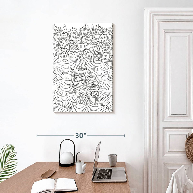 Boat Harbor Doodle, 30" H x 20" W