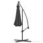 Seraphina 3m Cantilever Parasol with LED Light-868611034