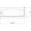 L-Shaped Telescopic Shower Curtain Rail, Adjustable 1400-2600mm-22862172