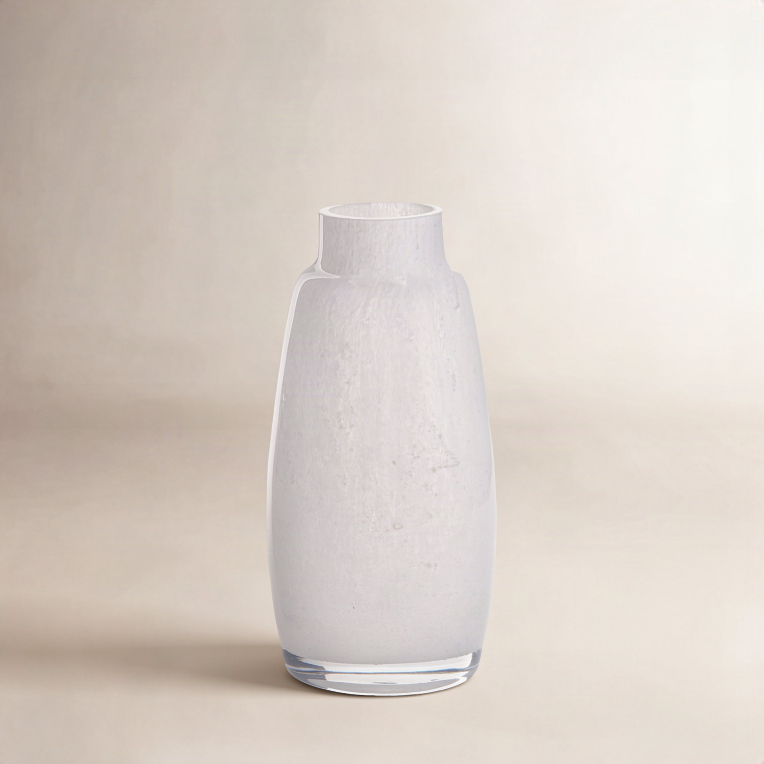 White Glass Table Vase