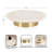 Round Marble Tray with Pedestal Design