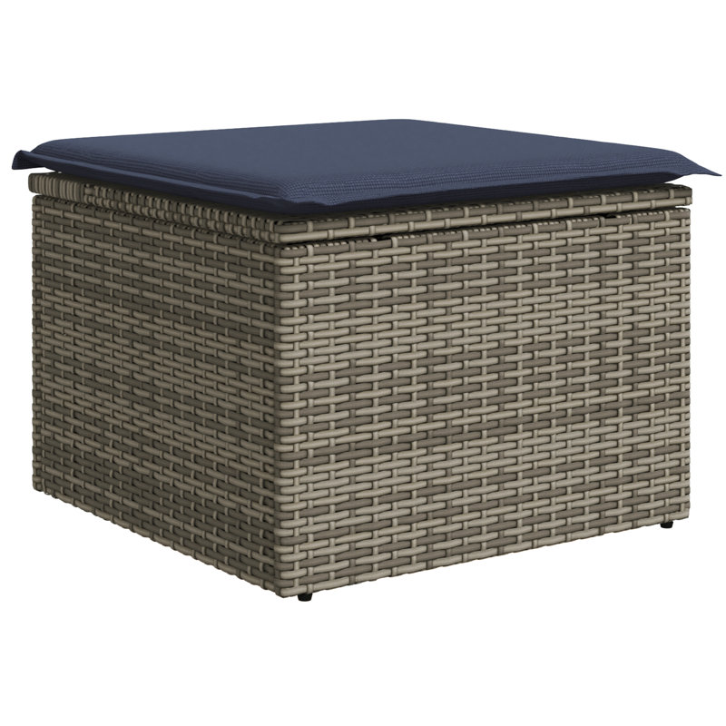 Ensemble de canapé avec coussin vidaXL 4 pièces vidaXL, Gris