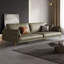 Canapé modulaire vert en cuir véritable-1475020163