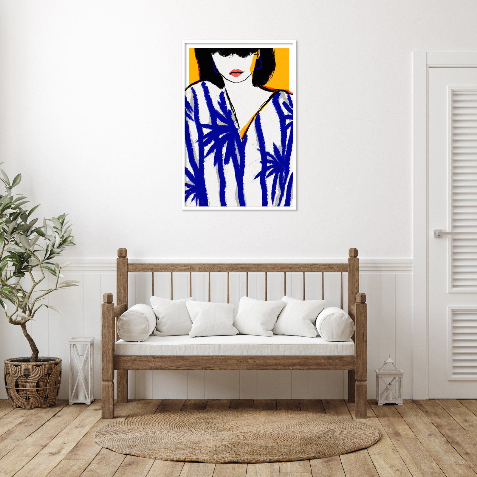 Galya "Summer Memories" Print by Treechild, White, 41" H x 28" W
