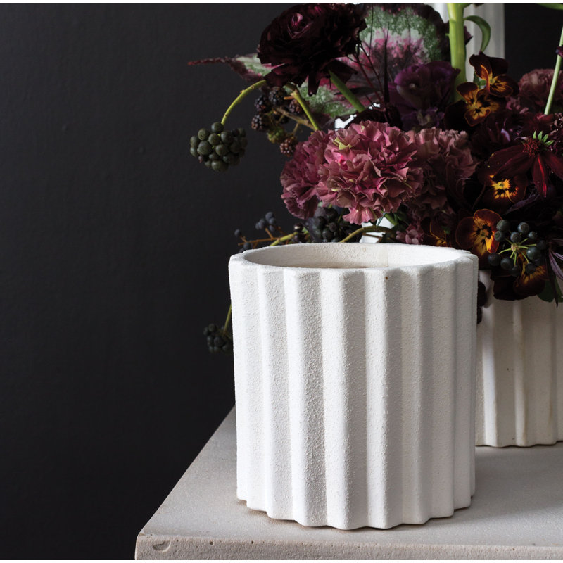 Pot à fleur en céramique Parr, H 7 po x l 6,75 po x P 6,75 po