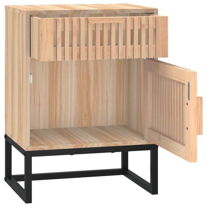 Singita 40 cm W Bedside Table, Brown, Set of 2