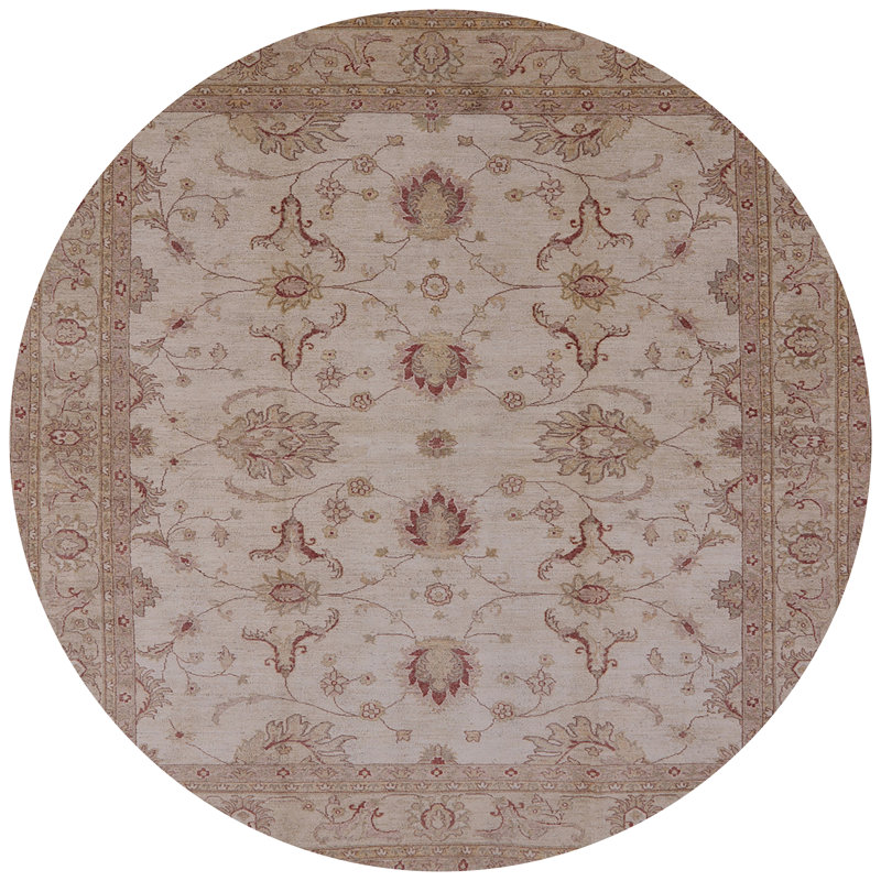 Canna Oriental Indoor Rug, Round 5'