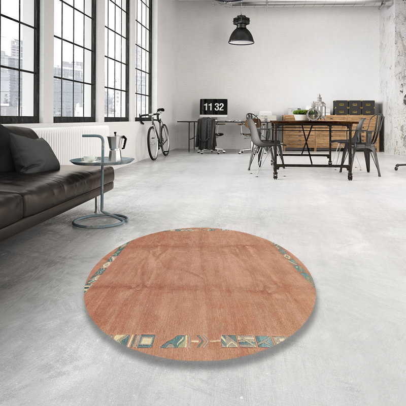Abstract Indoor Rug, Round 4'