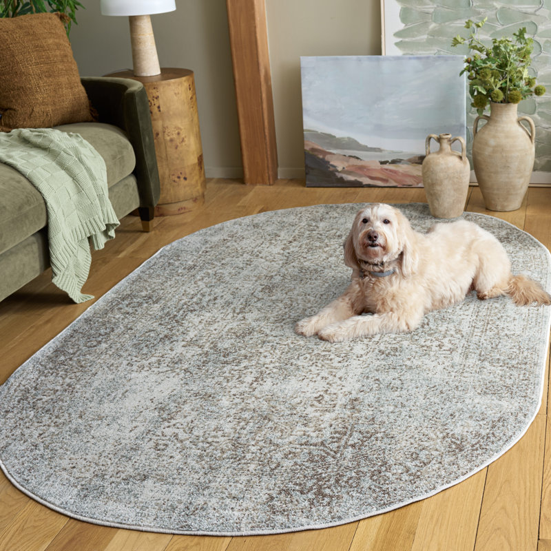 Royalston Performance Oriental Rug, Oval 5' x 8'