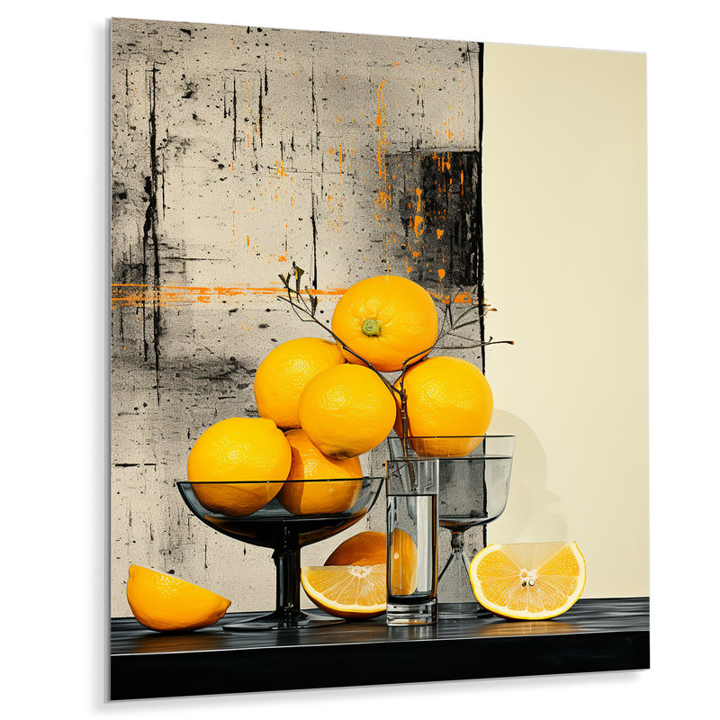 Citrus Fruit Delight I - Fruits Metal Wall Art, 32" H x 24" W x 1" D