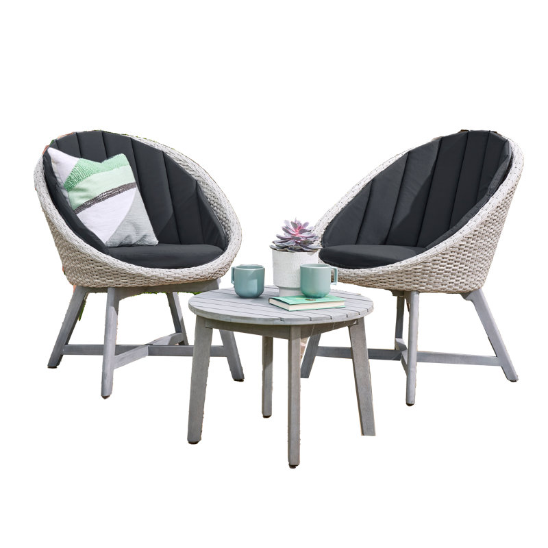 Aabriella Chedworth Curved Bistro Set