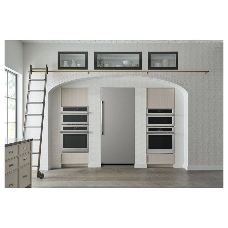 Monogram Premium Column Pair: 24" W Freezer Column + 36" W Refrigerator Column, Panel Ready, No, Statement, Stainless Steel