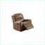 Fauteuils inclinables, fauteuil inclinable manuel simple avec conception capitonnée | Cuir d'unité centrale | Châtaignier-187042831