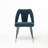 Modern Contemporary Velvet Upholstered Dining Chair with Nailheads and Gold Tipped Metal Legs, Set of 2, Perfect for Elegant Dining Rooms and Comfortable Seating-1821631053