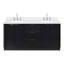 Meuble-lavabo double 72 po en bois massif avec plateau en quartz de 1,5 po Carrara noir, lavabo ovale-1296087571-1296087568
