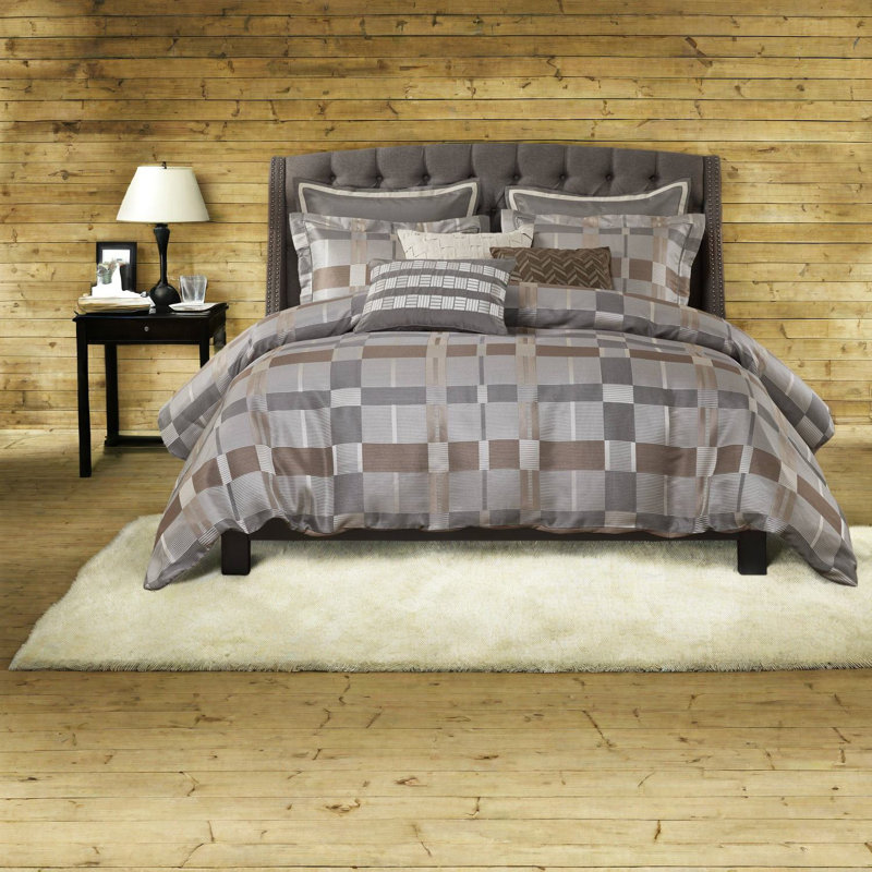 Ensembles de literie pour très grand lit luxueux, jacquard en polyester, élégance moderne pour la maison