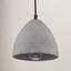 Zac 1 - Light Concrete Dome Pendant