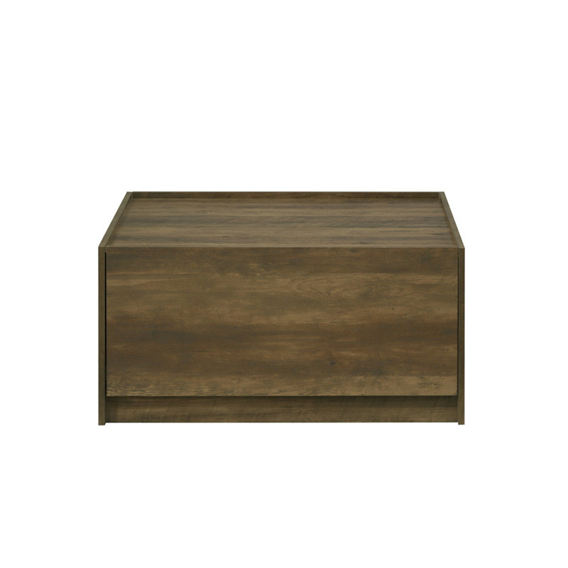 Table basse carrée avec 2 tiroirs