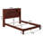 Brevyn Solid Wood Foundation Bed with Bookcase-964715594