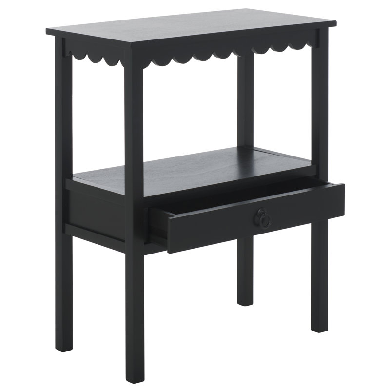 Table d'appoint Branden, Noir mat