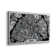 Paris Aerial Map - No Frame Print on Metal