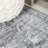 Elloise Bohemian Distressed Chenille Machine-Washable Dark Gray/Blue Rug-149113445