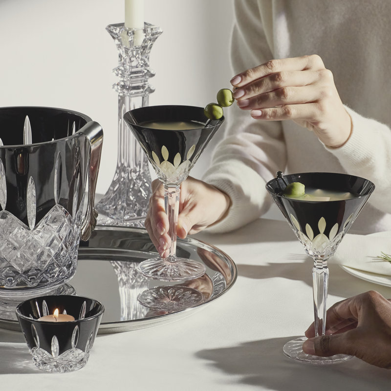 Black Crystal Hollywood Glam Candle Holder