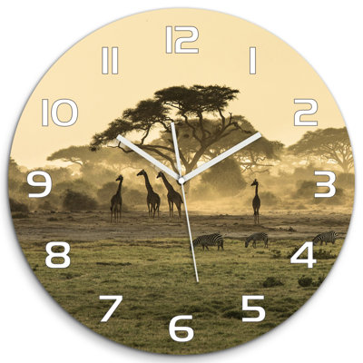 Jerzei Glass Wall Clock