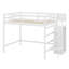 Lit mezzanine avec garde-robe et escalier de rangement intégrés-1266706505