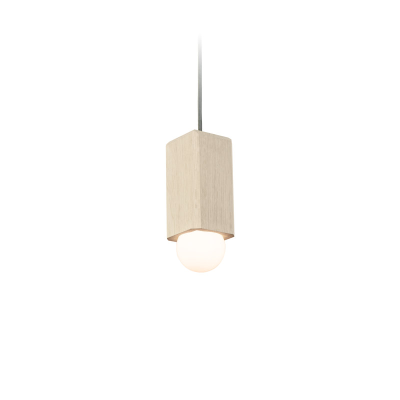 Cano 1 - Light Pendant, Incandescent, White Washed Oak