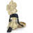 Lady Figurine Candle Holder With African Tribal Totem – Gold Polyresin Statue