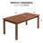 Patio 69"W Solid Wood Dining Table