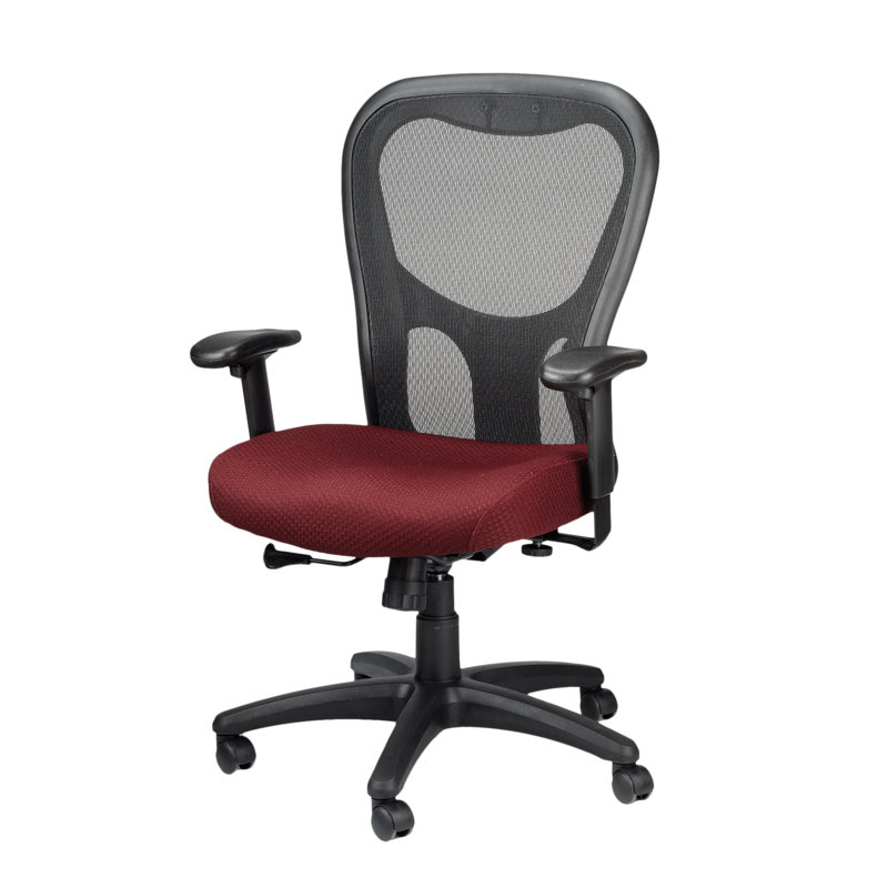 Tempur-Pedic TP9000C Mesh Swivel Task Chair with Tempur Material, Cooling Gel Layer, Adjustable Armrests, and Lumbar Support