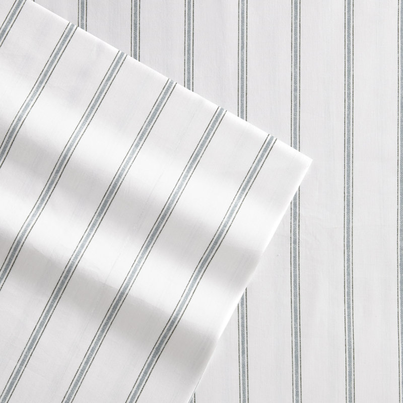 Ensemble de draps en coton Stone Cottage Trenton, Ensemble de draps King avec drap-housse et taie d', Gris