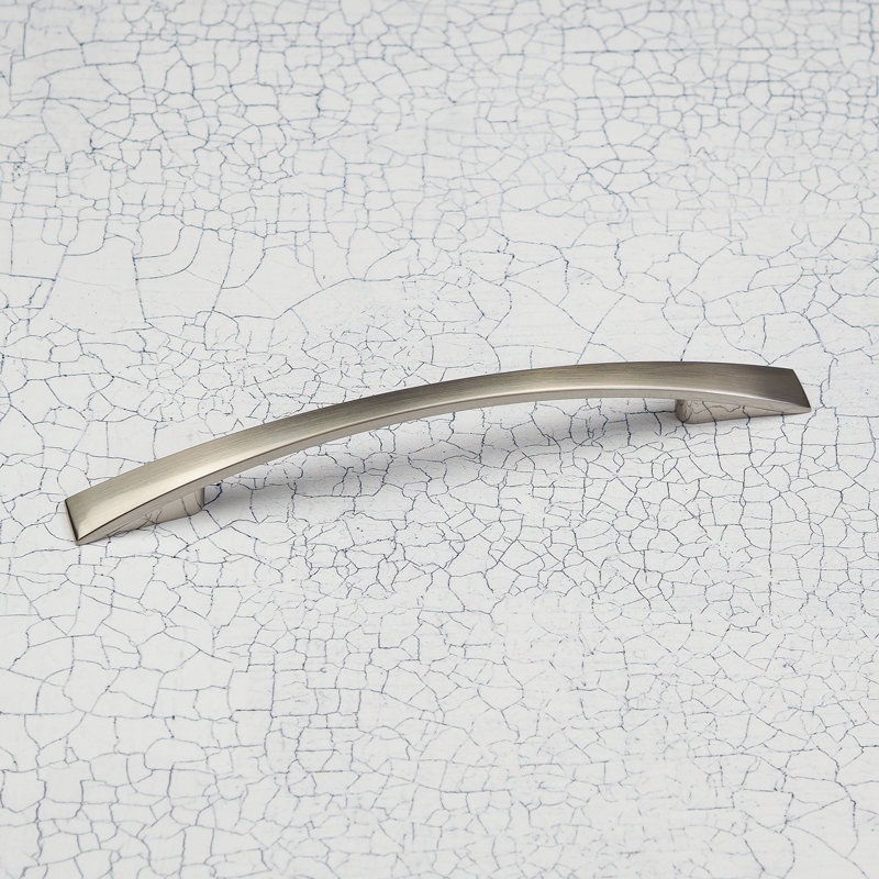 Brushed Nickel Slim Bow Handles, 128mm
