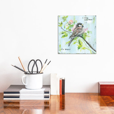 Eye On Sparrow by Ashley Bradley - Wrapped Canvas Graphic Art