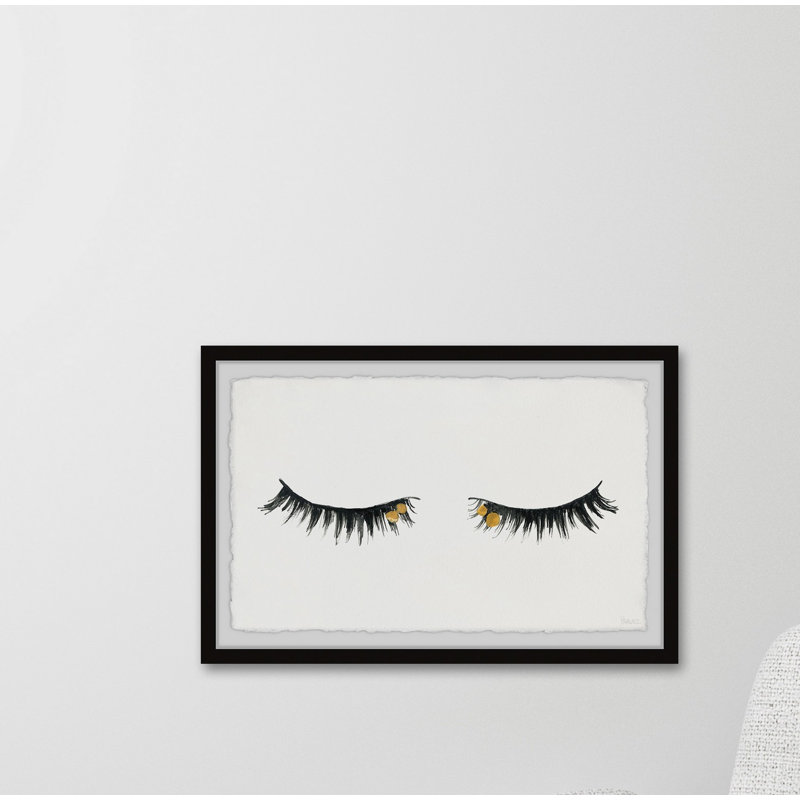 «Golden Lash II», reproduction encadrée, H 8 po x l 12 po x P 1,5 po