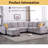 Upholstered L-Shaped Sectional Symmetrical-965458063